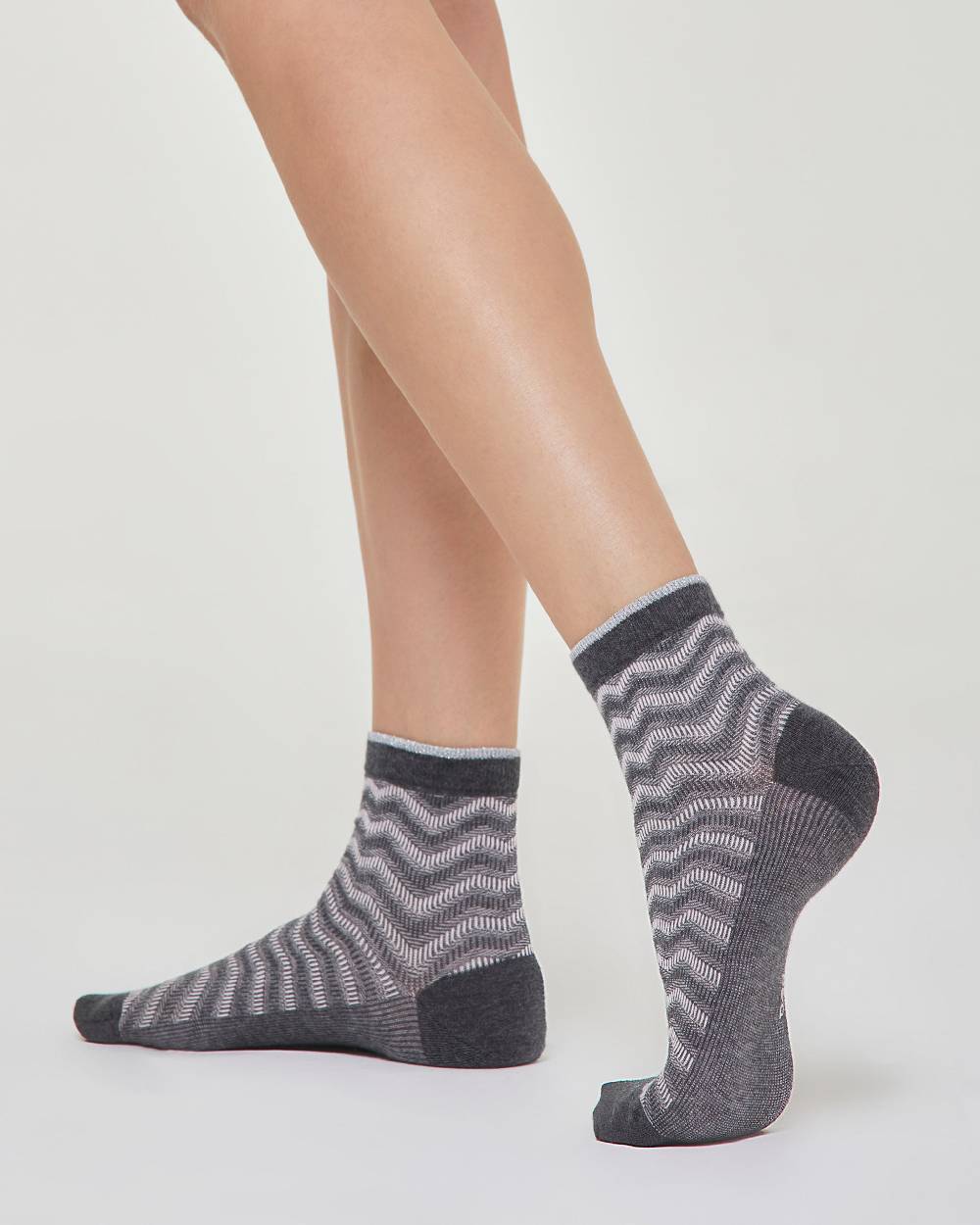 Pompea Calzino Brigitta Con Motivo Geometrico