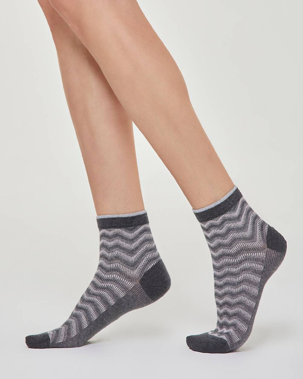 Pompea Calzino Brigitta con motivo geometrico