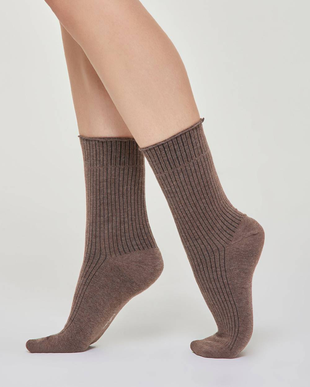 Pompea Calzino Camilla cotone a costina