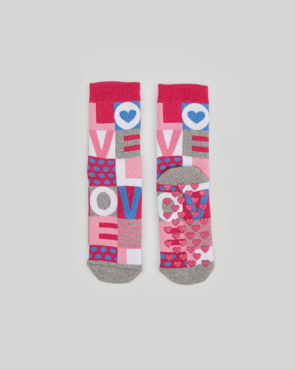 Pompea Calzino corto antiscivolo bimba Love