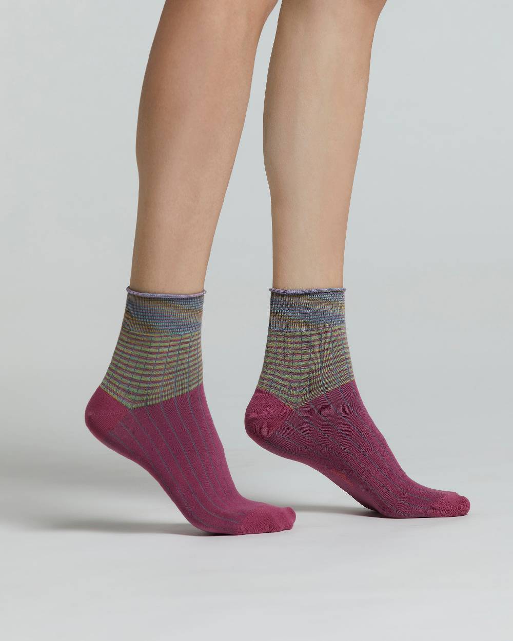 Pompea CALZINO COTONE MUGHETTO MULTICOLOR