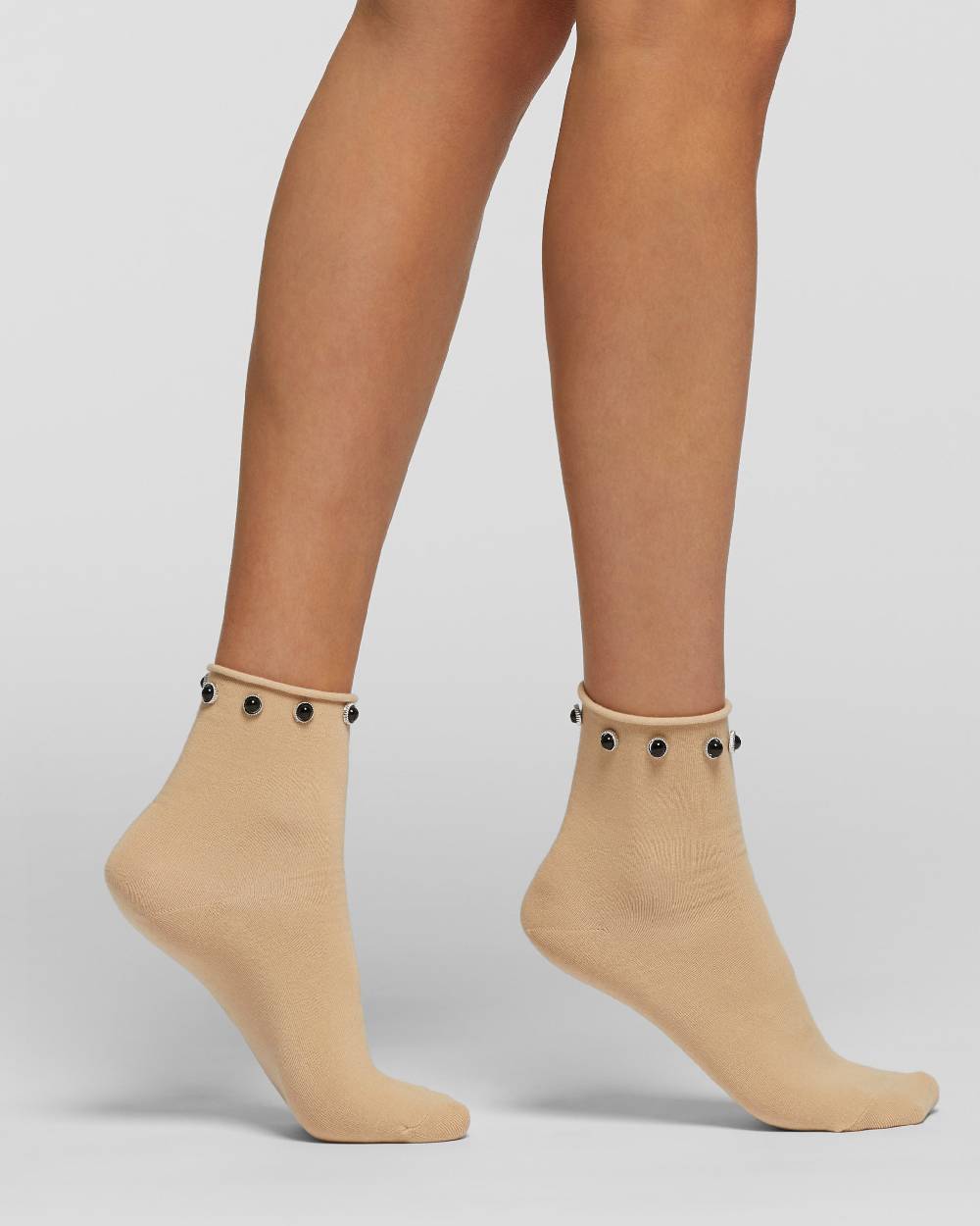 Pompea Calzino Cotone Ortisei Con Applicazioni