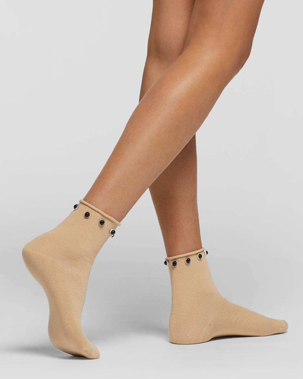 Pompea Calzino cotone Ortisei con applicazioni