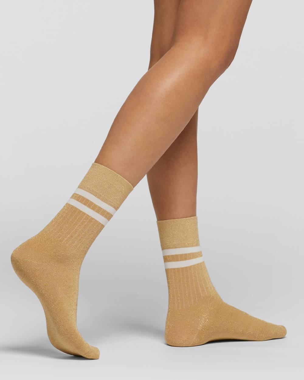 Pompea Calzino cotone Ridanna con lamé