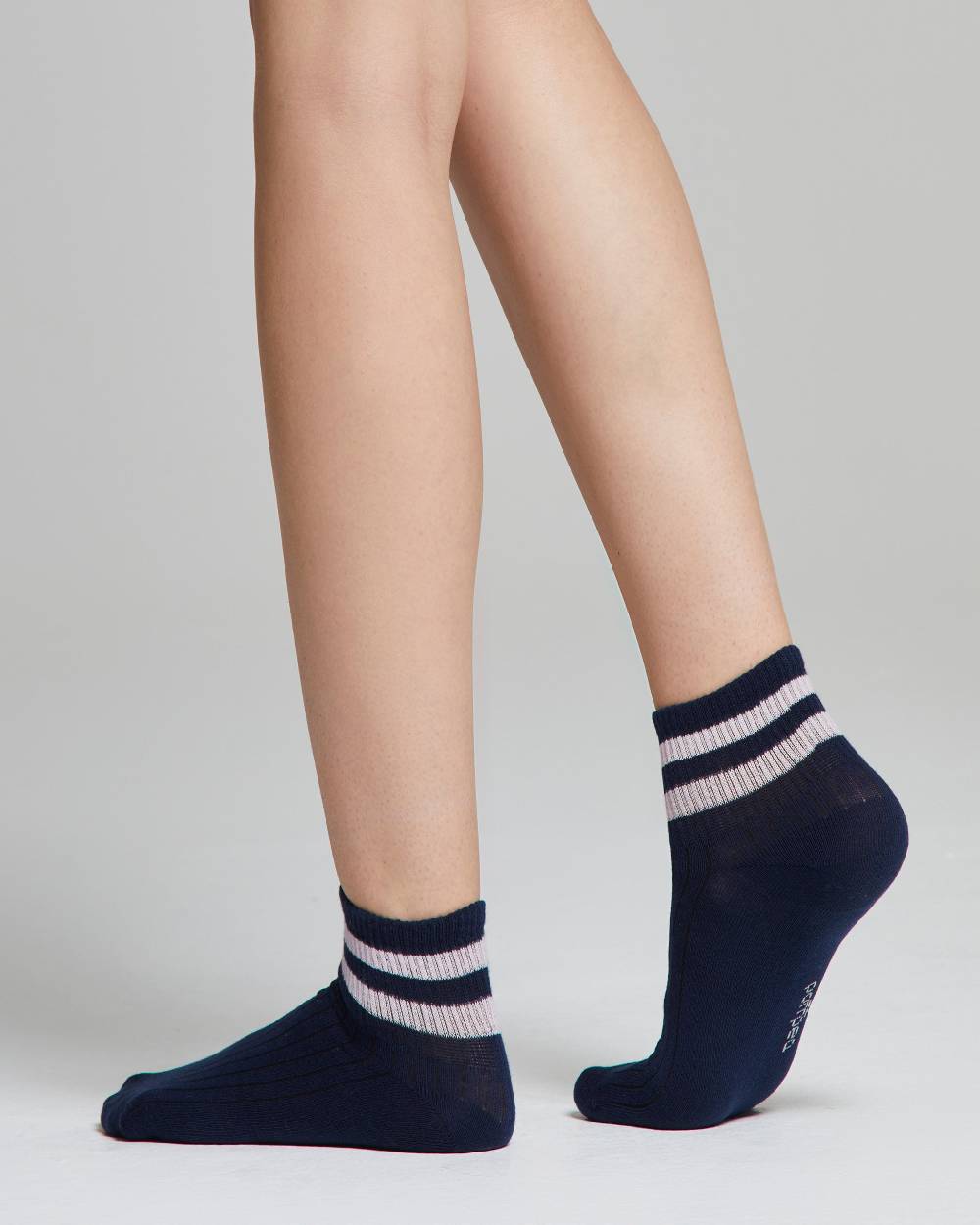 Pompea Calzino Marta Cotone Con Righe A Contrasto