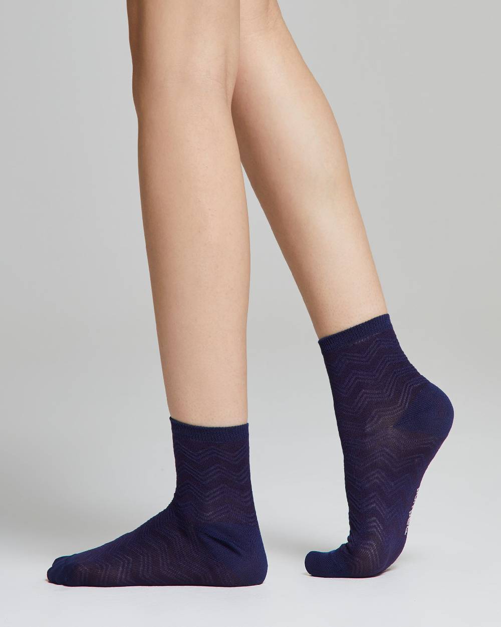 Pompea Calzino Nina Cotone Con Motivo Chevron