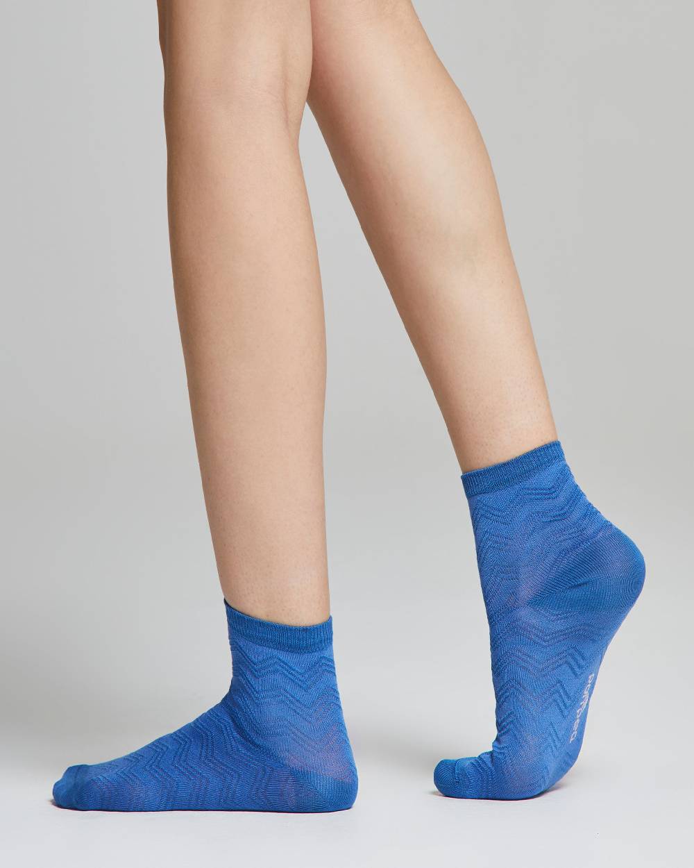 Pompea Calzino Nina Cotone Con Motivo Chevron