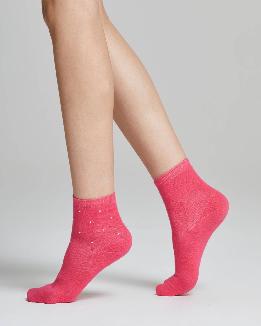 Pompea Calzino Sofia cotone con micro-perle