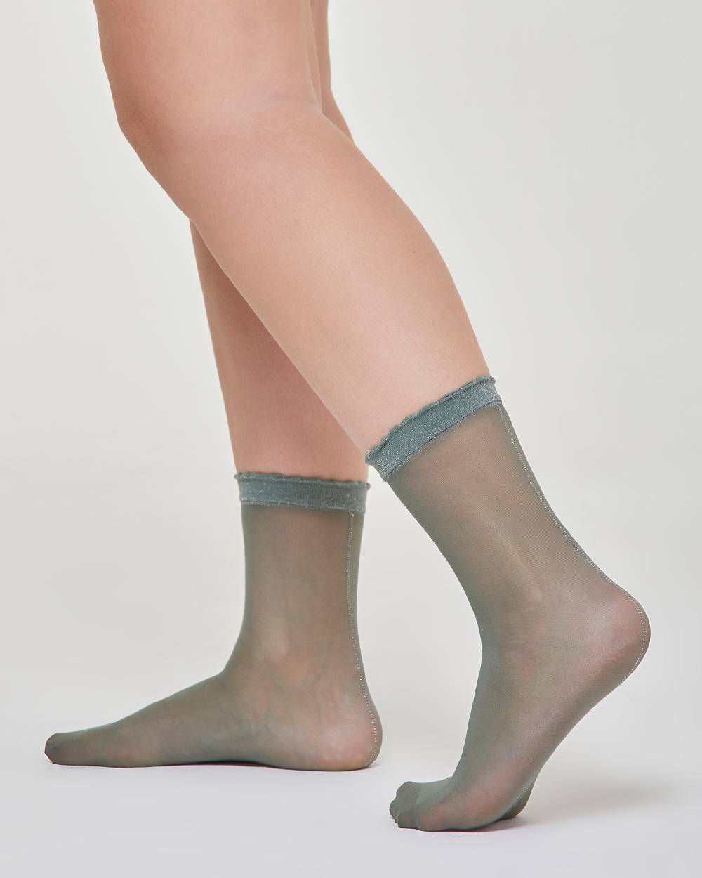 Pompea Calzino Velato Alina Con Bordo A Cappettine