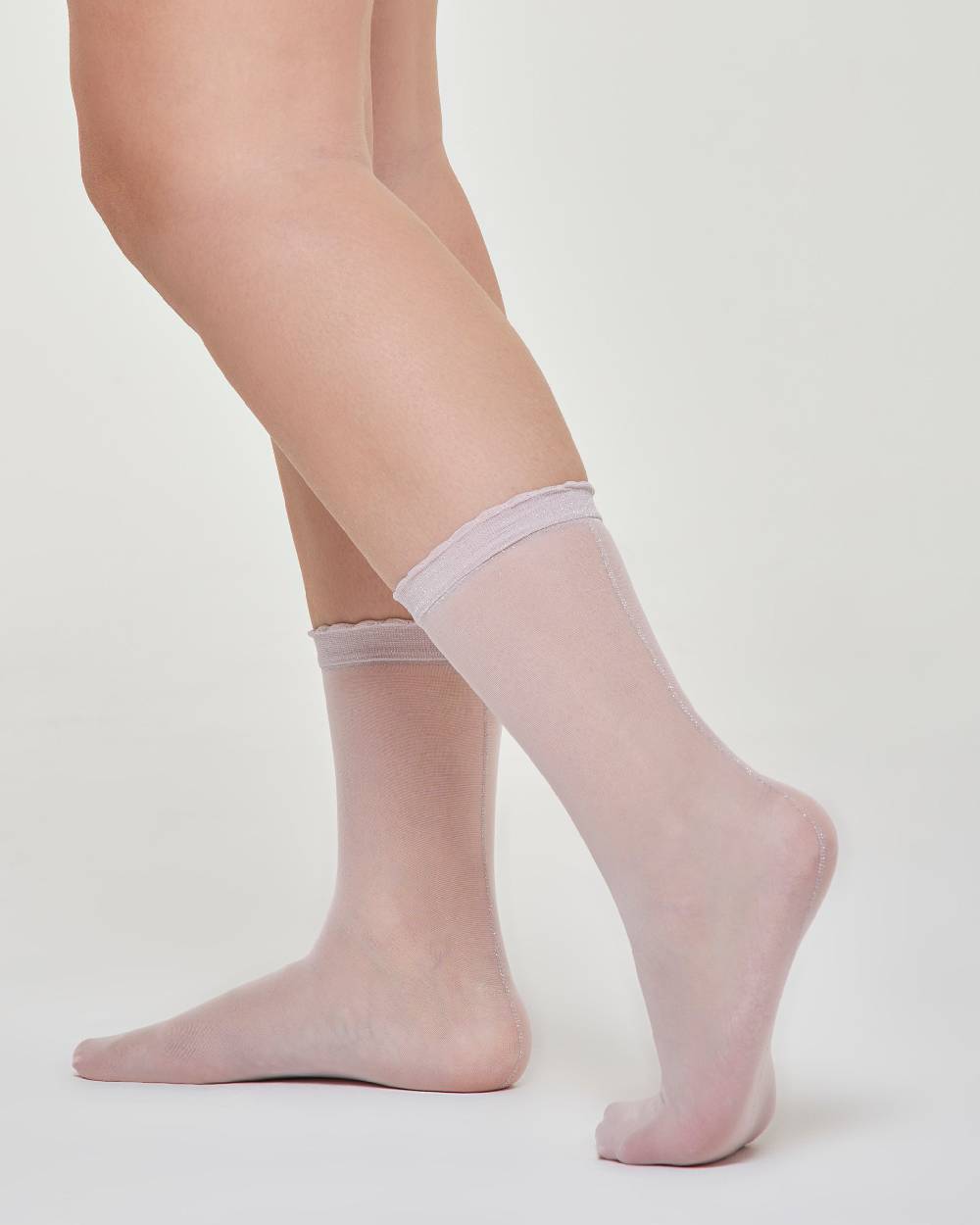 Pompea Calzino Velato Alina Con Bordo A Cappettine