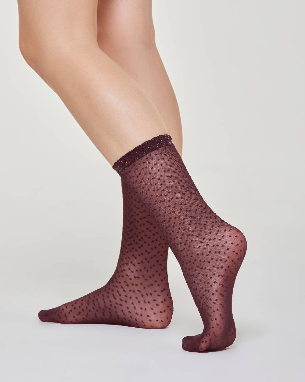 Pompea Calzino velato Martina micro pois