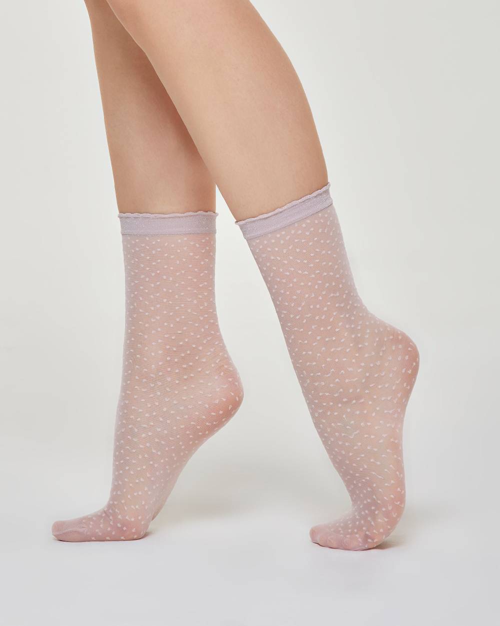 Pompea Calzino velato Martina micro pois