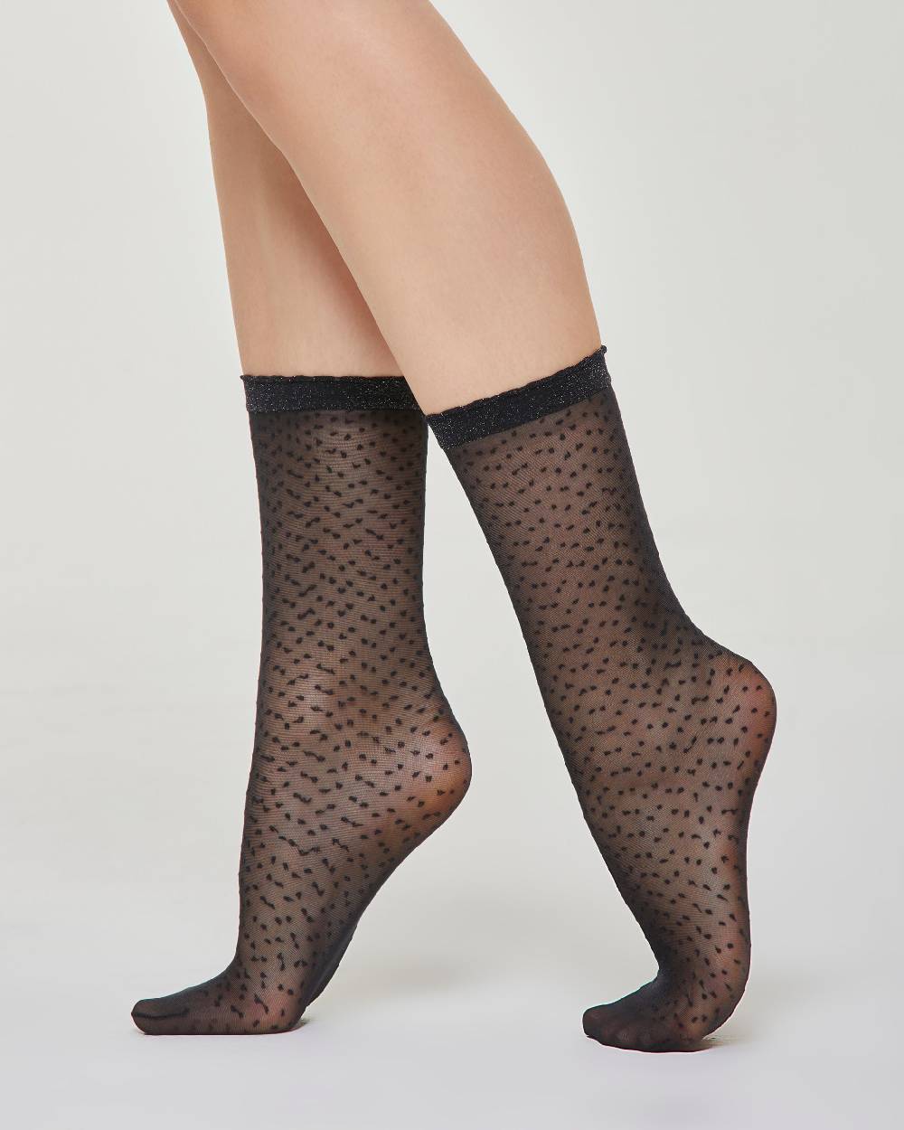 Pompea Calzino velato Martina micro pois