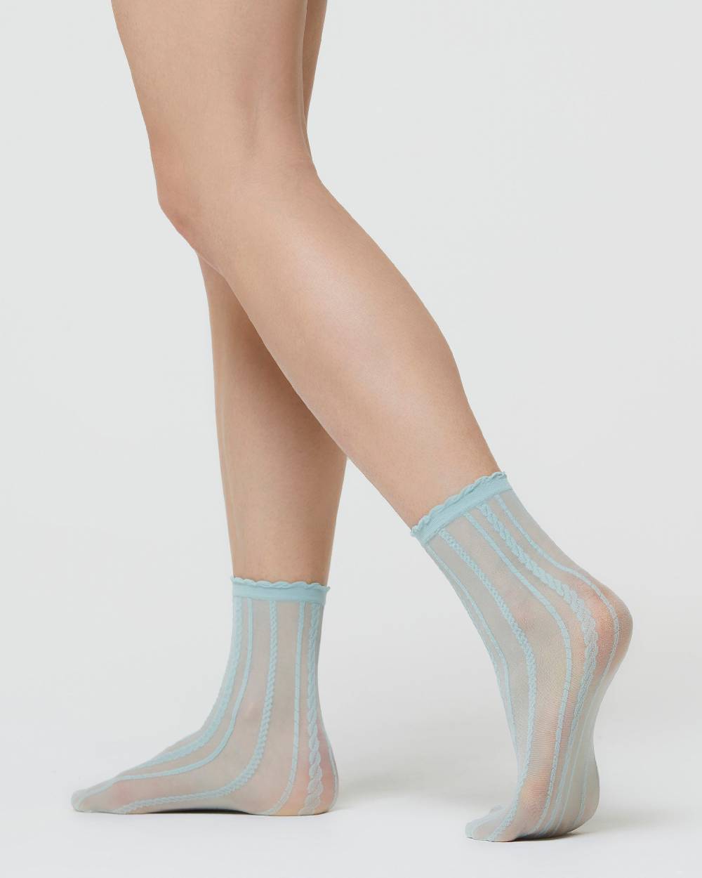 Pompea CALZINO VELATO SUSAN CON EFFETTO TRICOT