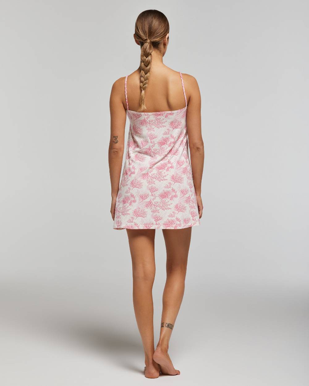 Pompea Camicia Da Notte Viscosa Coralli