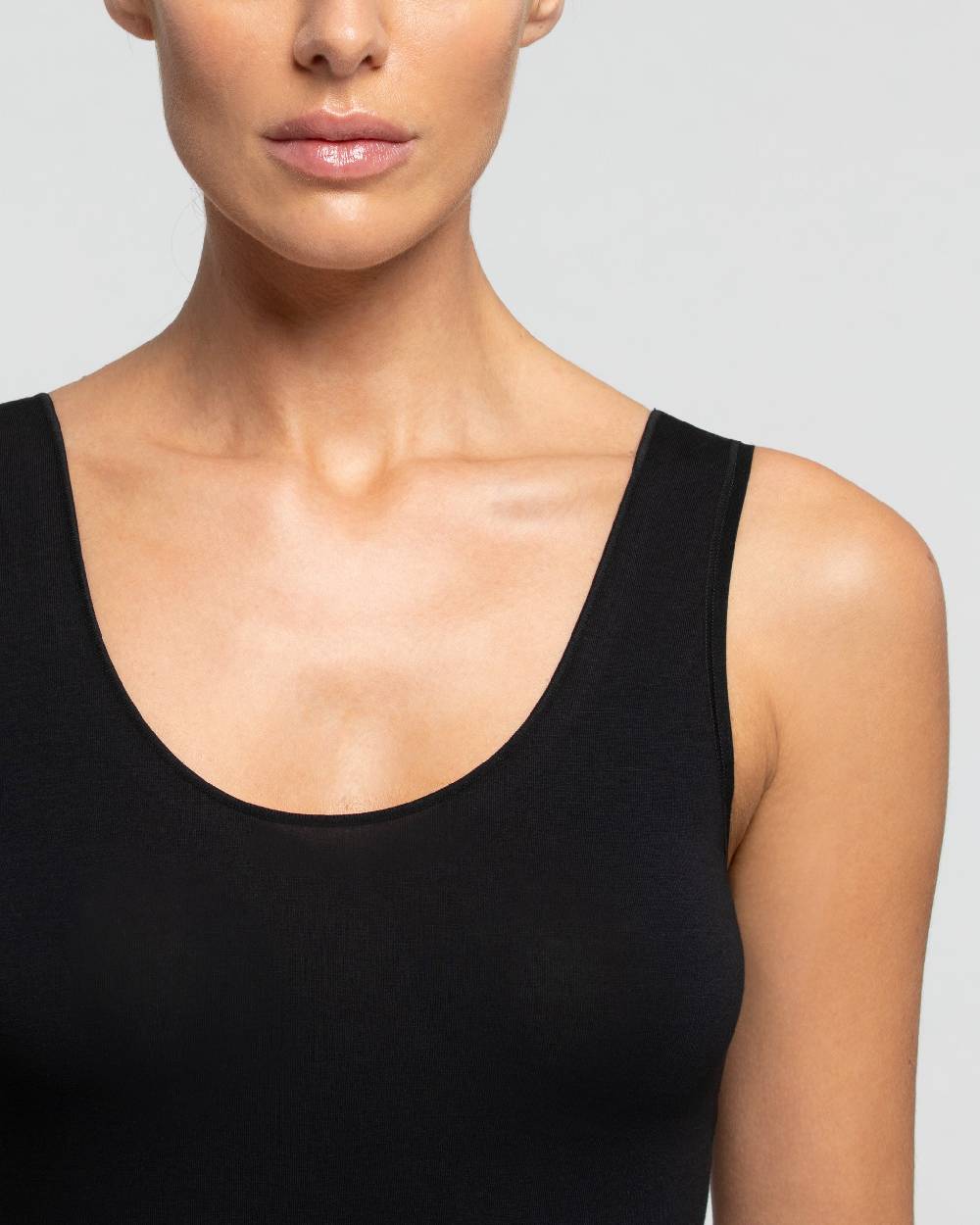 Pompea Canotta Spalla Larga Cotton Planet