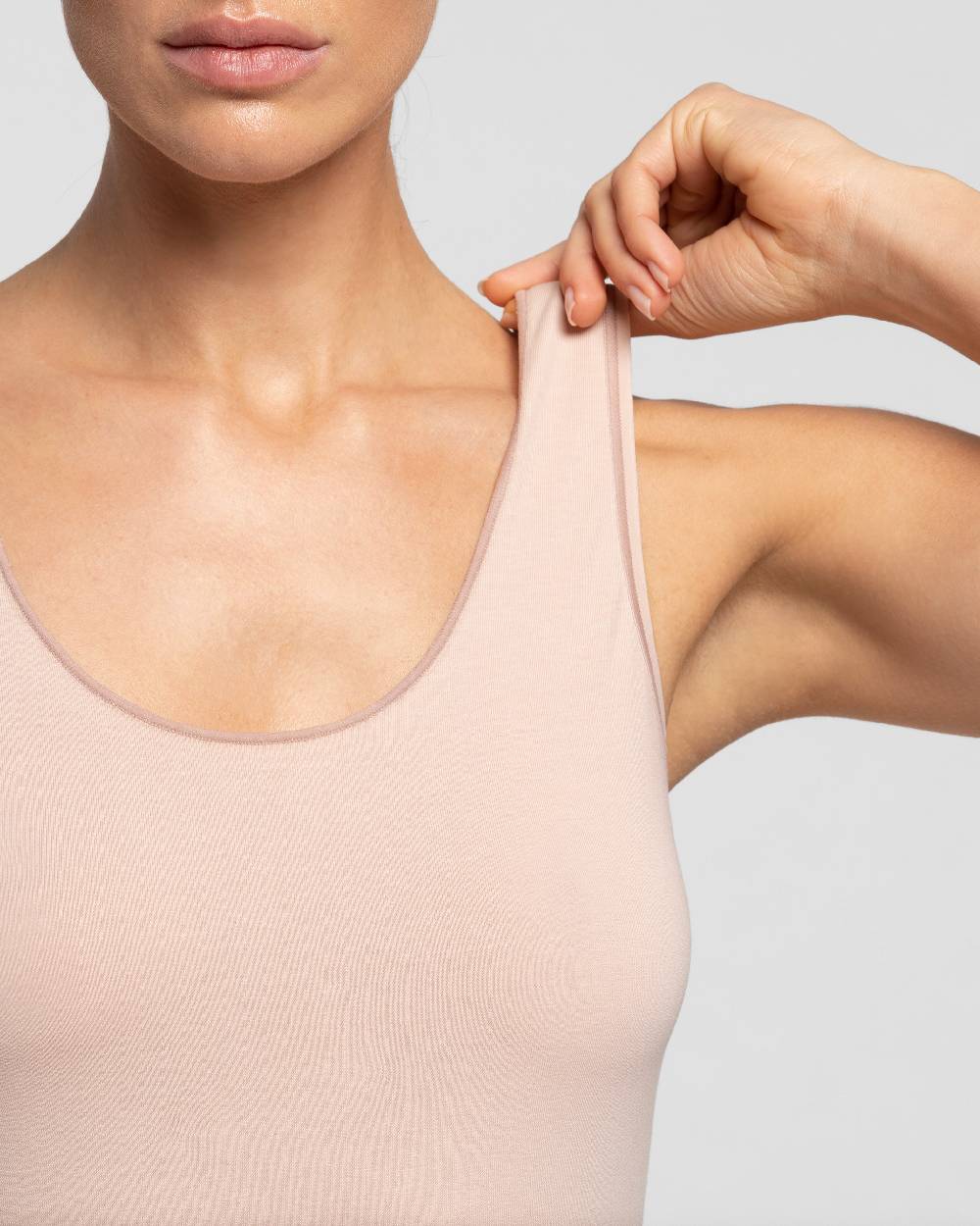 Pompea Canotta Spalla Larga Cotton Planet