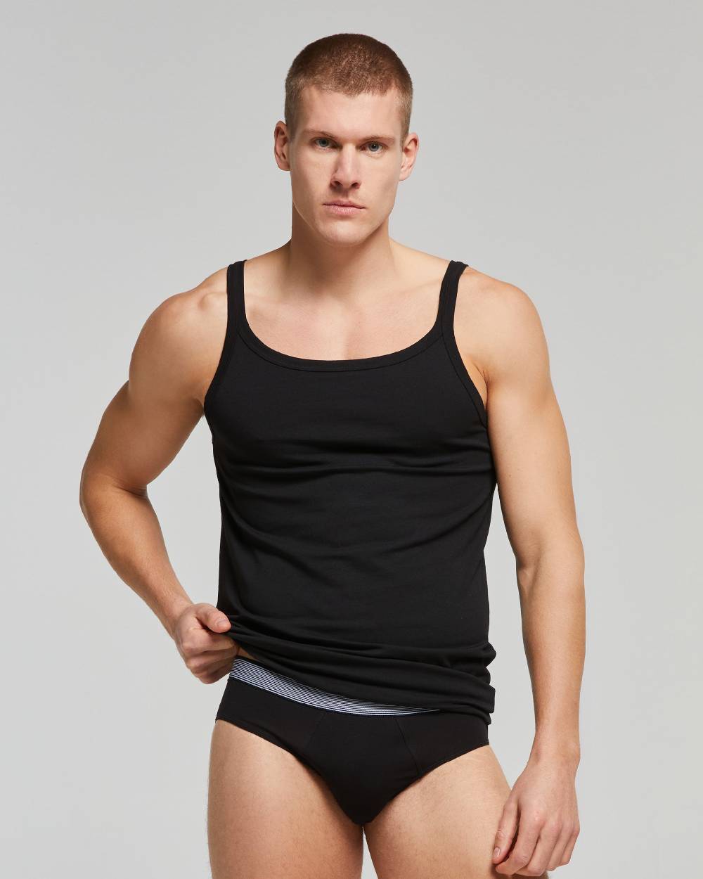 Pompea CANOTTA SPALLA STRETTA SCOLLO U