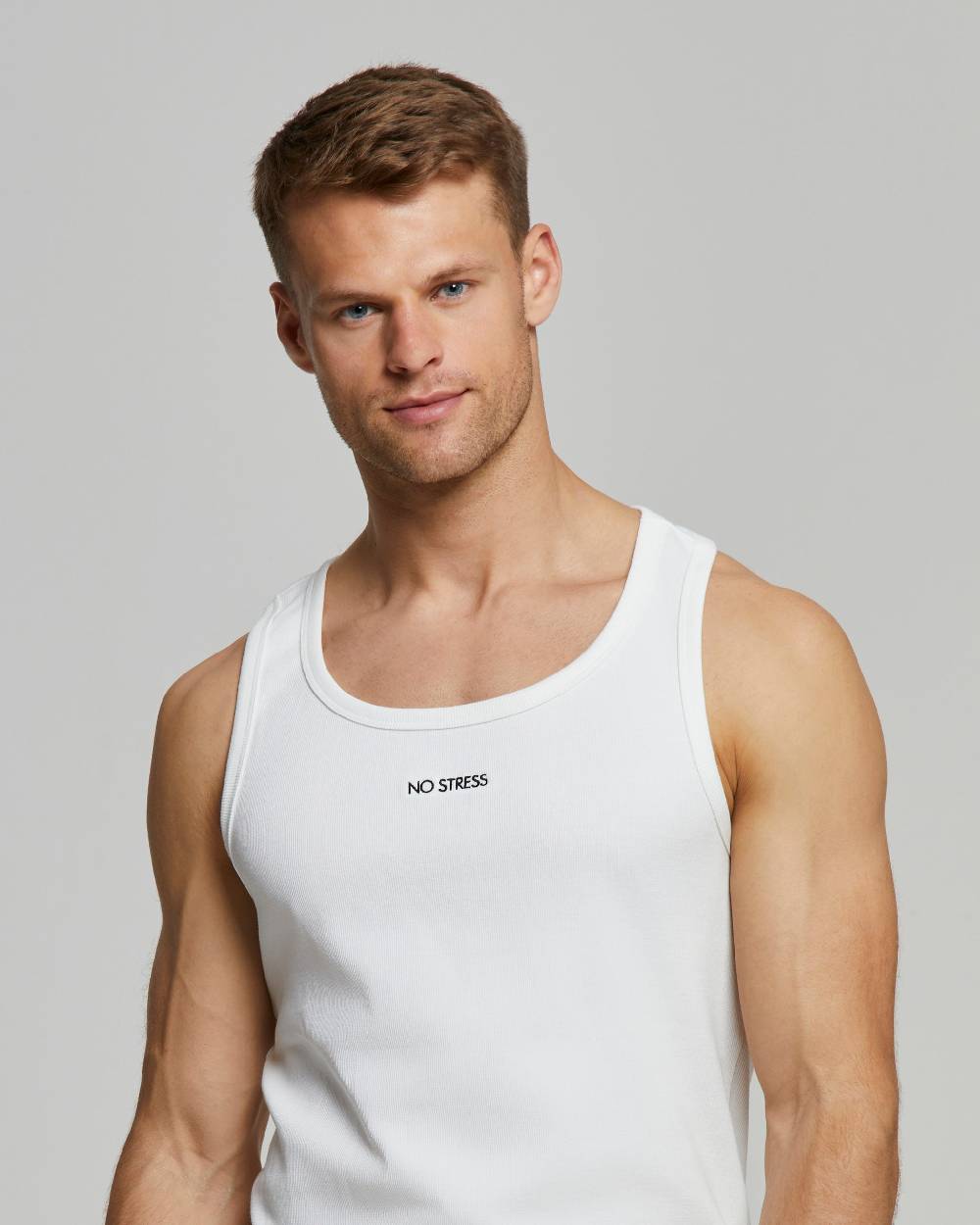 Pompea Canotta Uomo No Stress Slim Fit Cotone