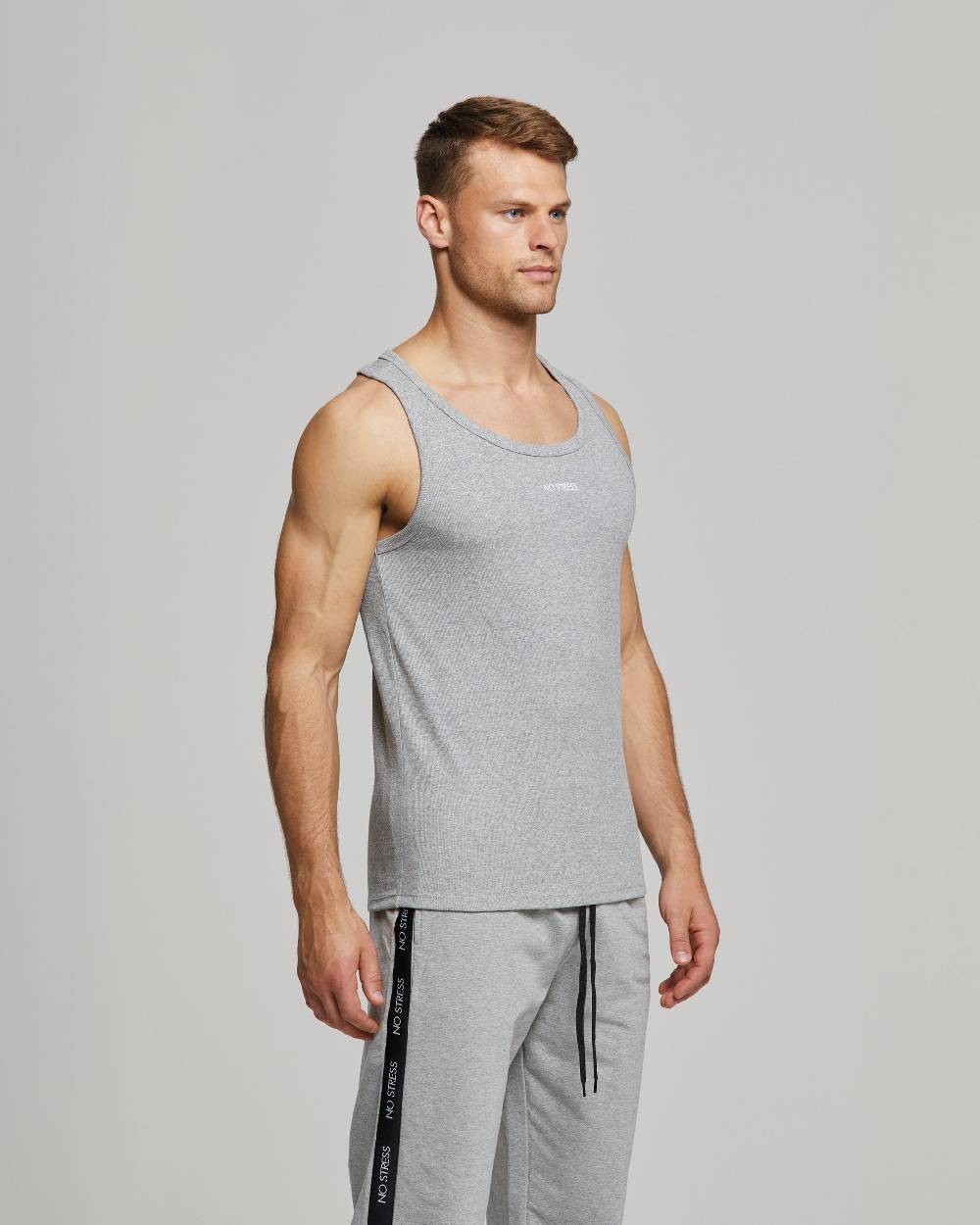 Pompea Canotta Uomo No Stress Slim Fit Cotone