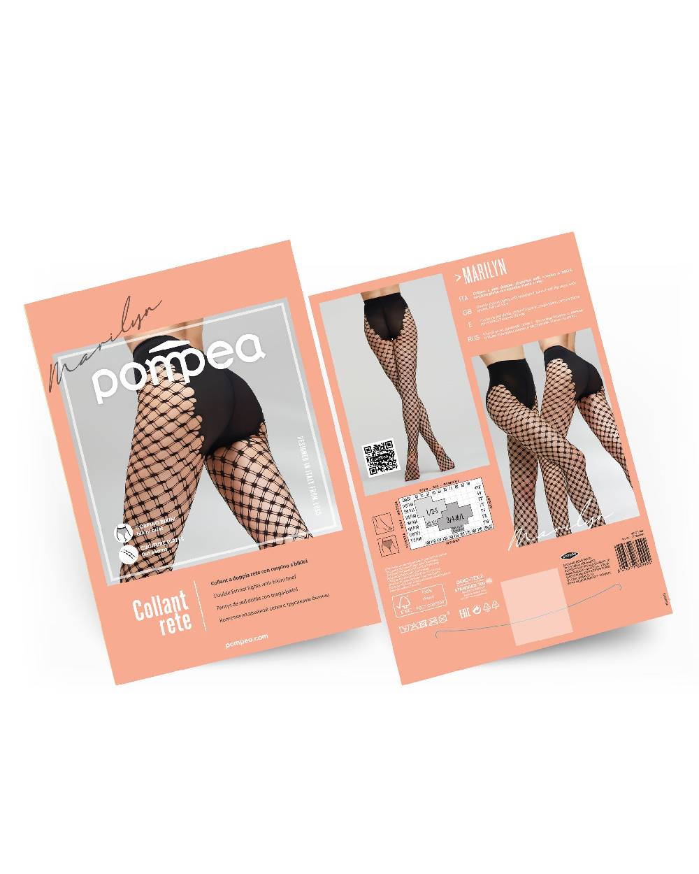 Pompea COLLANT MARILYN RETE DOPPIA