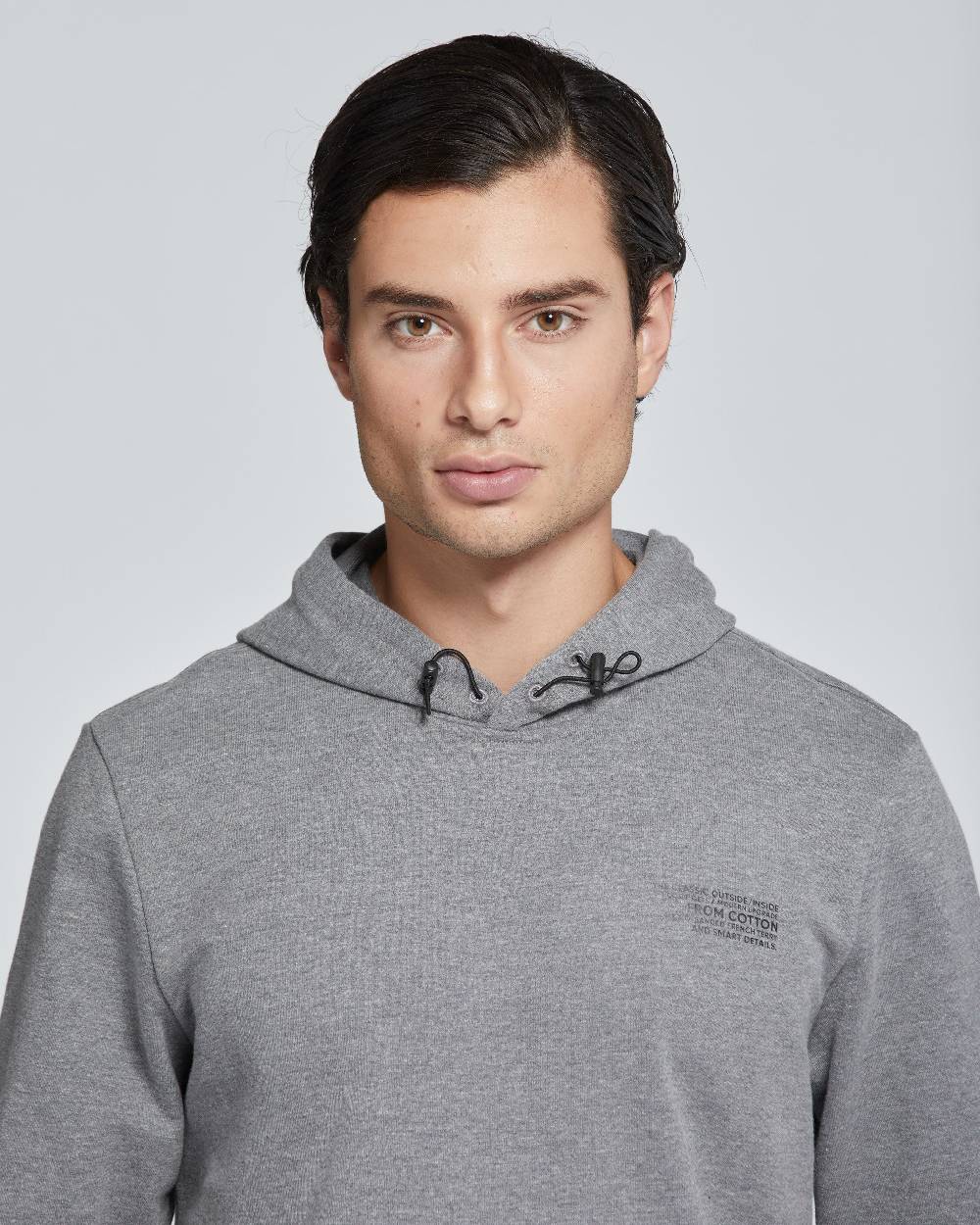 Pompea FELPA CON CAPPUCCIO UOMO COTONE TINTA UNITA