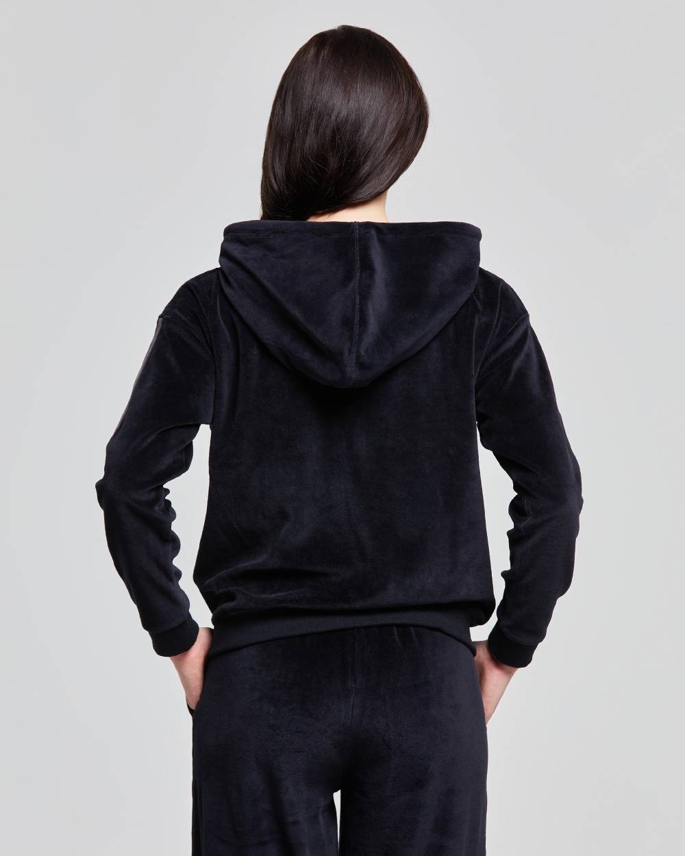 Pompea FELPA CON CAPPUCCIO VELLUTO DONNA