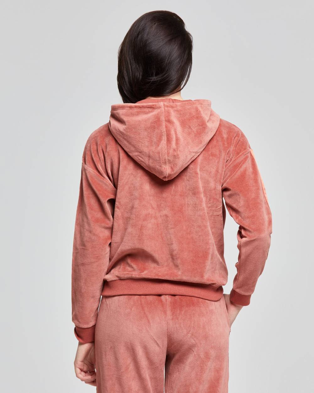 Pompea FELPA CON CAPPUCCIO VELLUTO DONNA