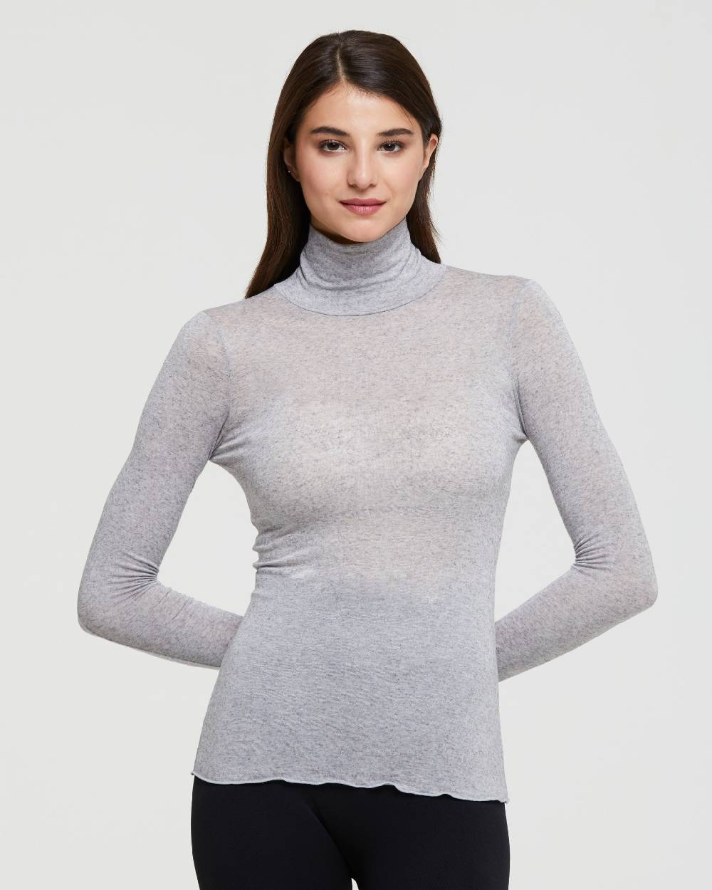 Pompea MAGLIA COLLO ALTO IN MODAL CASHMERE