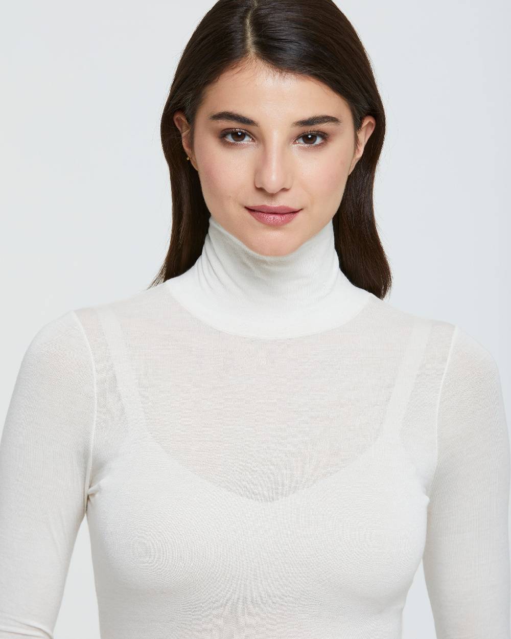 Pompea MAGLIA COLLO ALTO IN MODAL CASHMERE