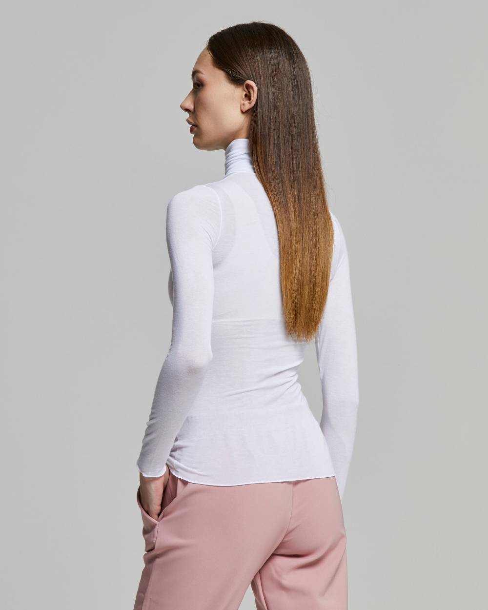 Pompea Maglia Collo Alto In Modal Cashmere