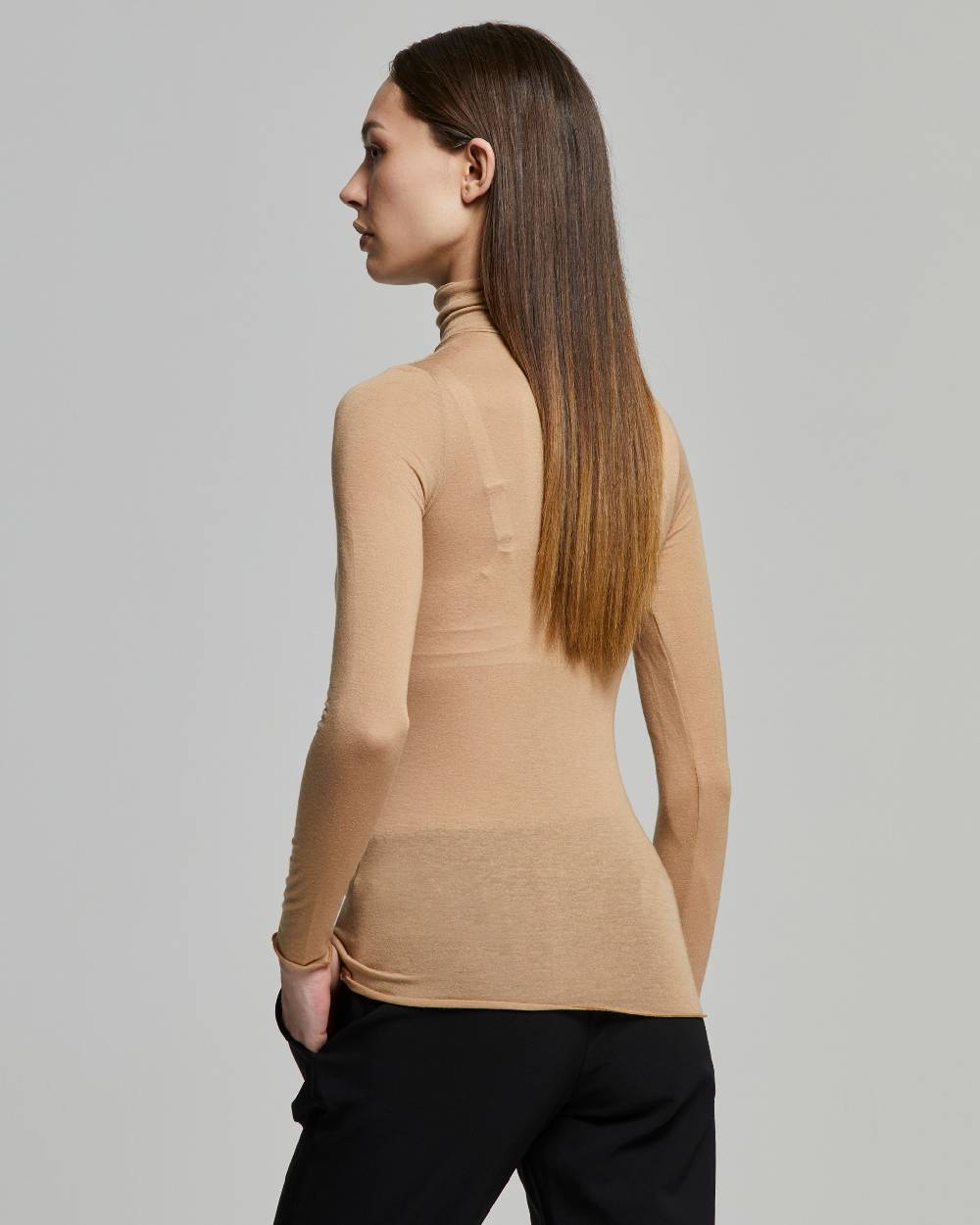 Pompea Maglia Collo Alto In Modal Cashmere