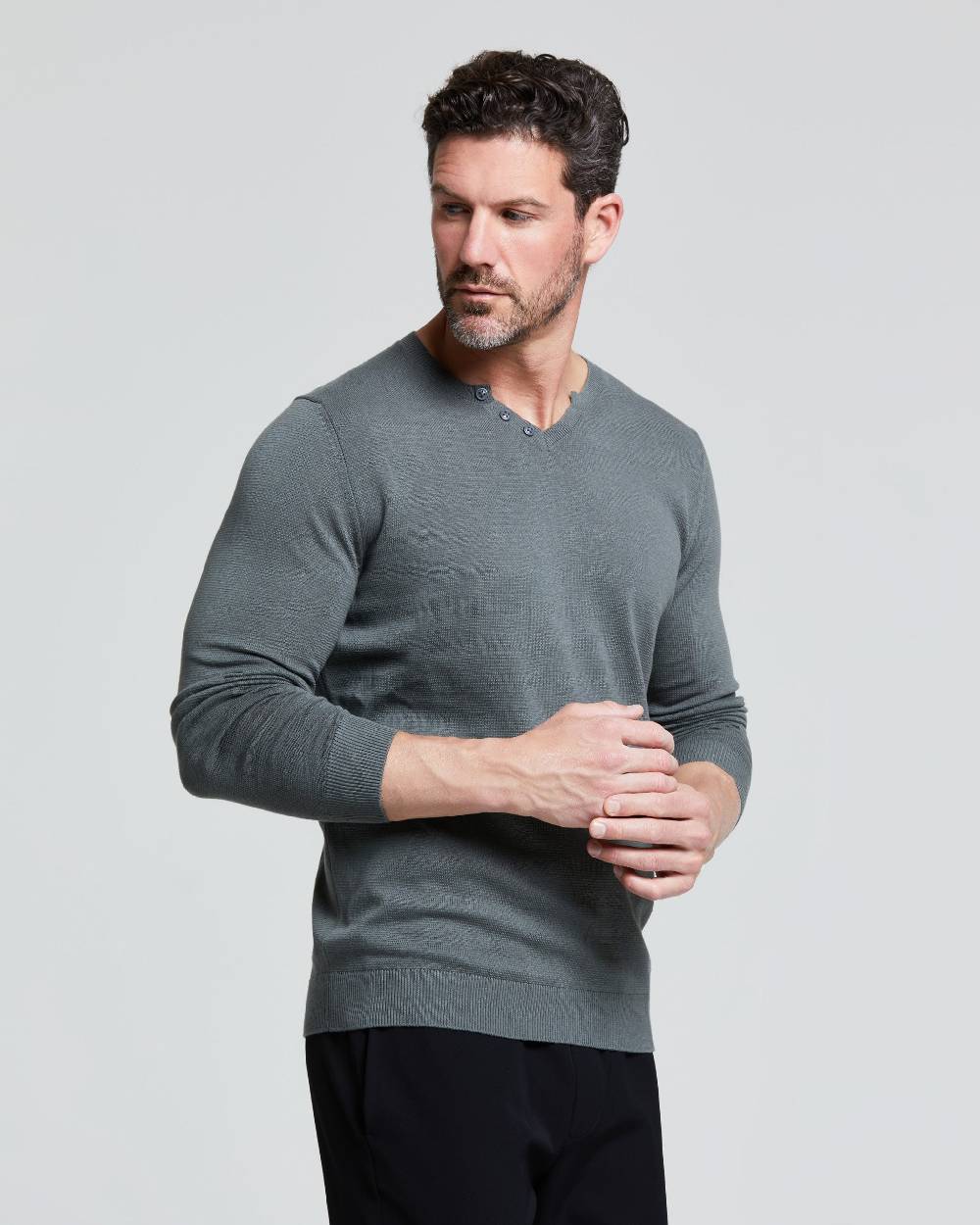 Pompea MAGLIA NICOLA SCOLLO A V MANICA LUNGA