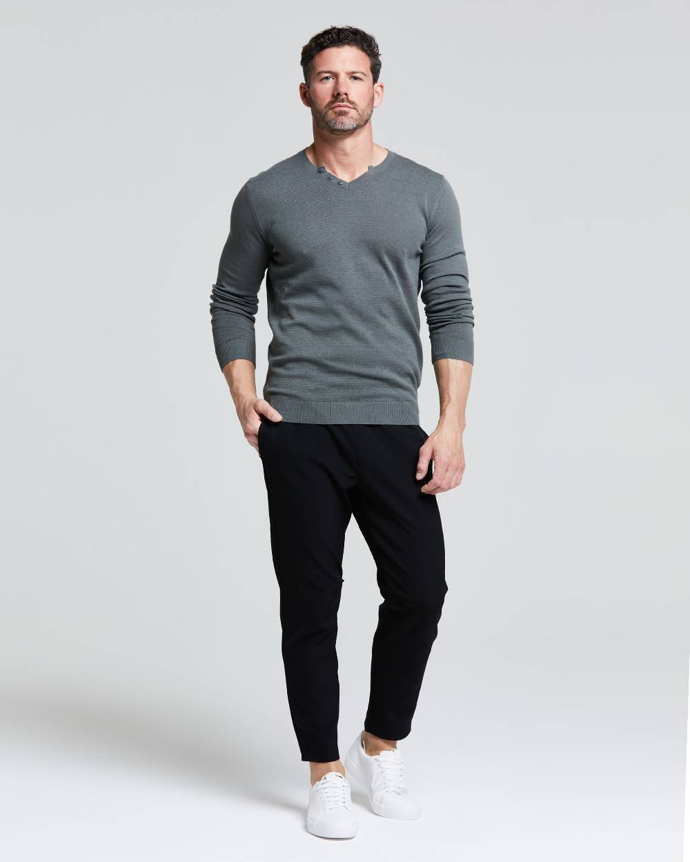 Pompea MAGLIA NICOLA SCOLLO A V MANICA LUNGA