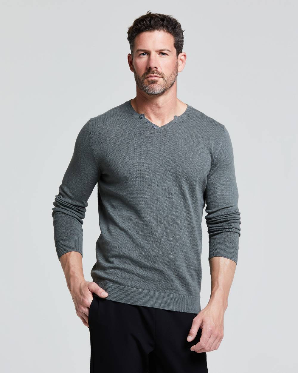 Pompea MAGLIA NICOLA SCOLLO A V MANICA LUNGA