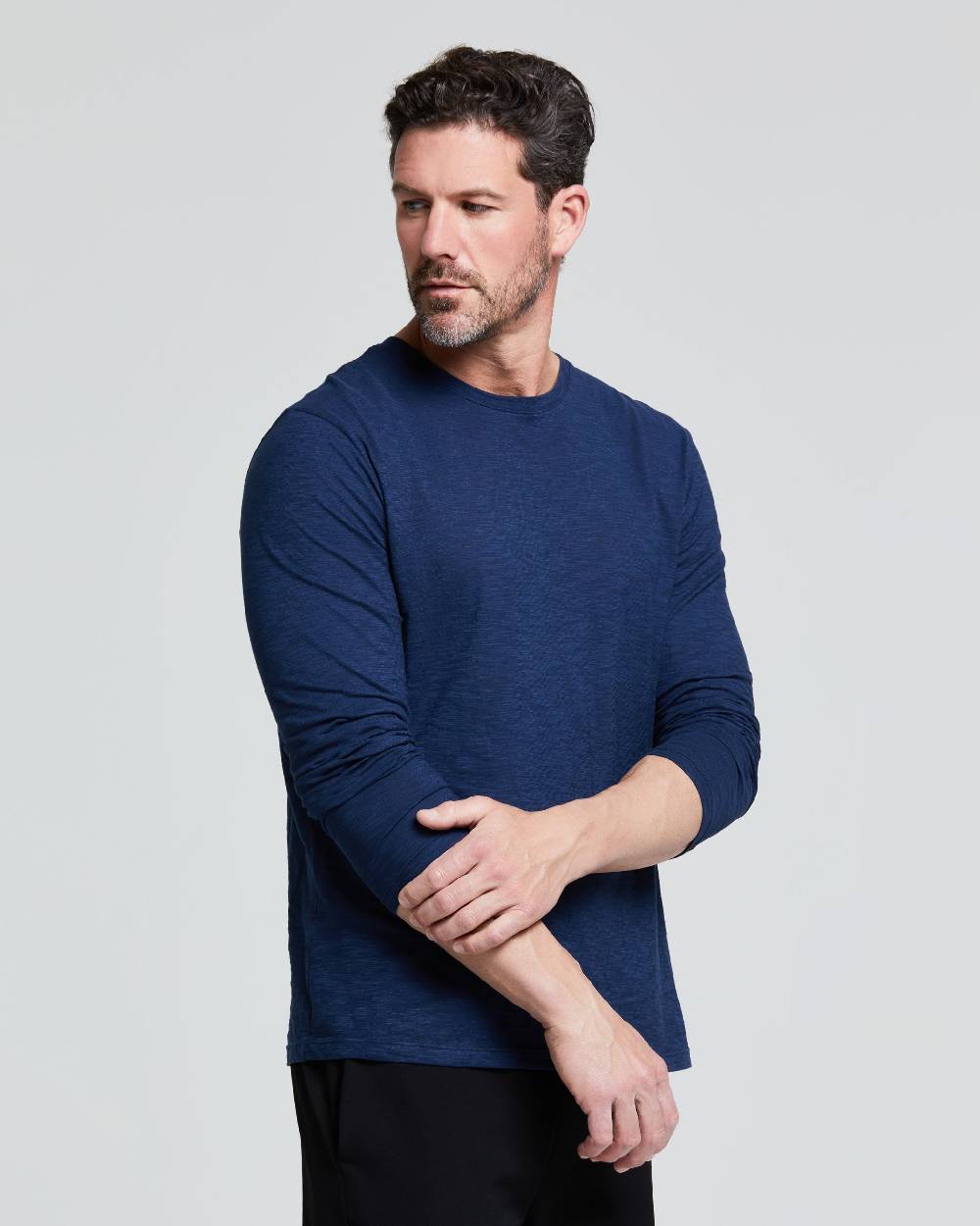 Pompea MAGLIA UOMO MANICA LUNGA COTONE FIAMMATO