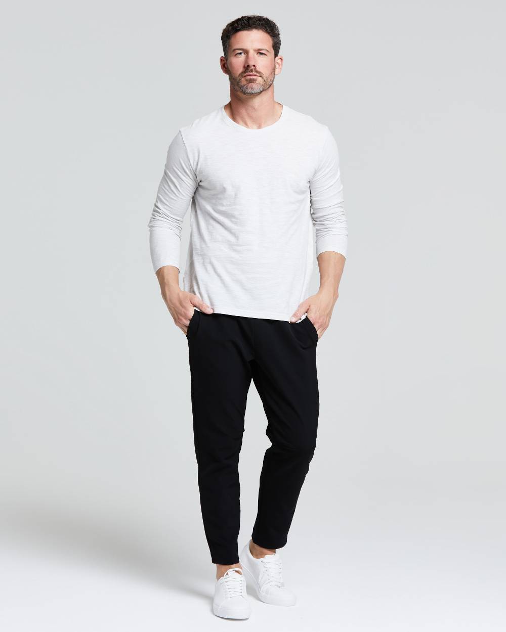 Pompea MAGLIA UOMO MANICA LUNGA COTONE FIAMMATO