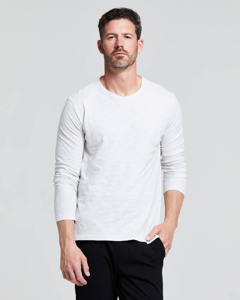 Pompea MAGLIA UOMO MANICA LUNGA COTONE FIAMMATO