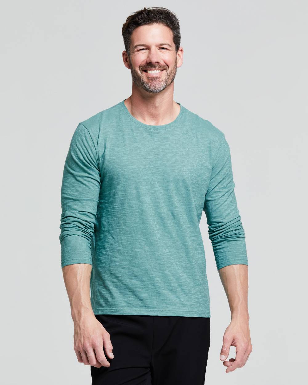 Pompea MAGLIA UOMO MANICA LUNGA COTONE FIAMMATO