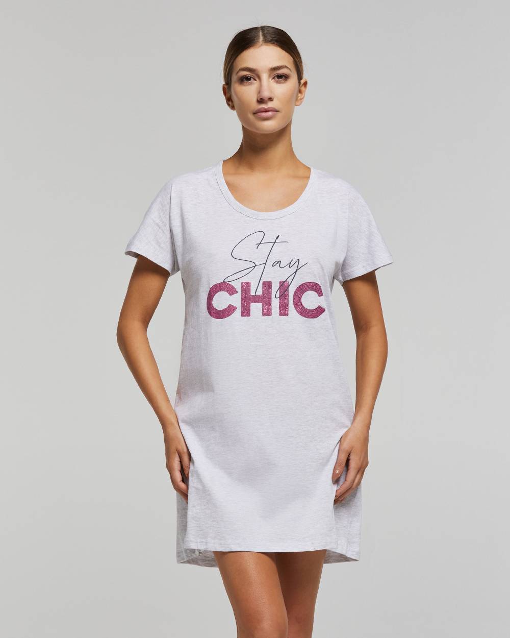 Pompea MAXI T-SHIRT GLADIOLO