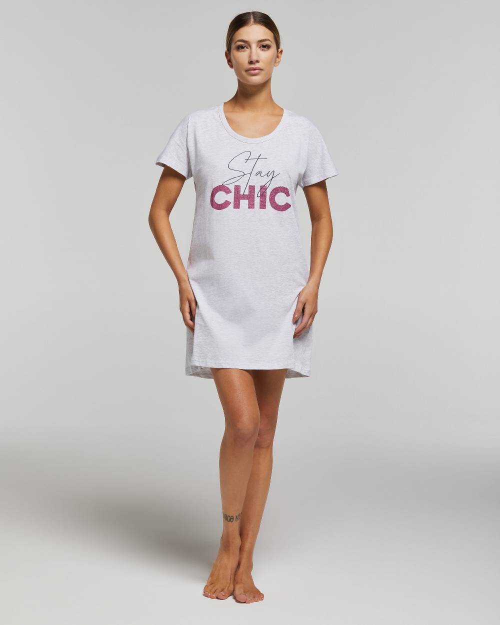 Pompea MAXI T-SHIRT GLADIOLO