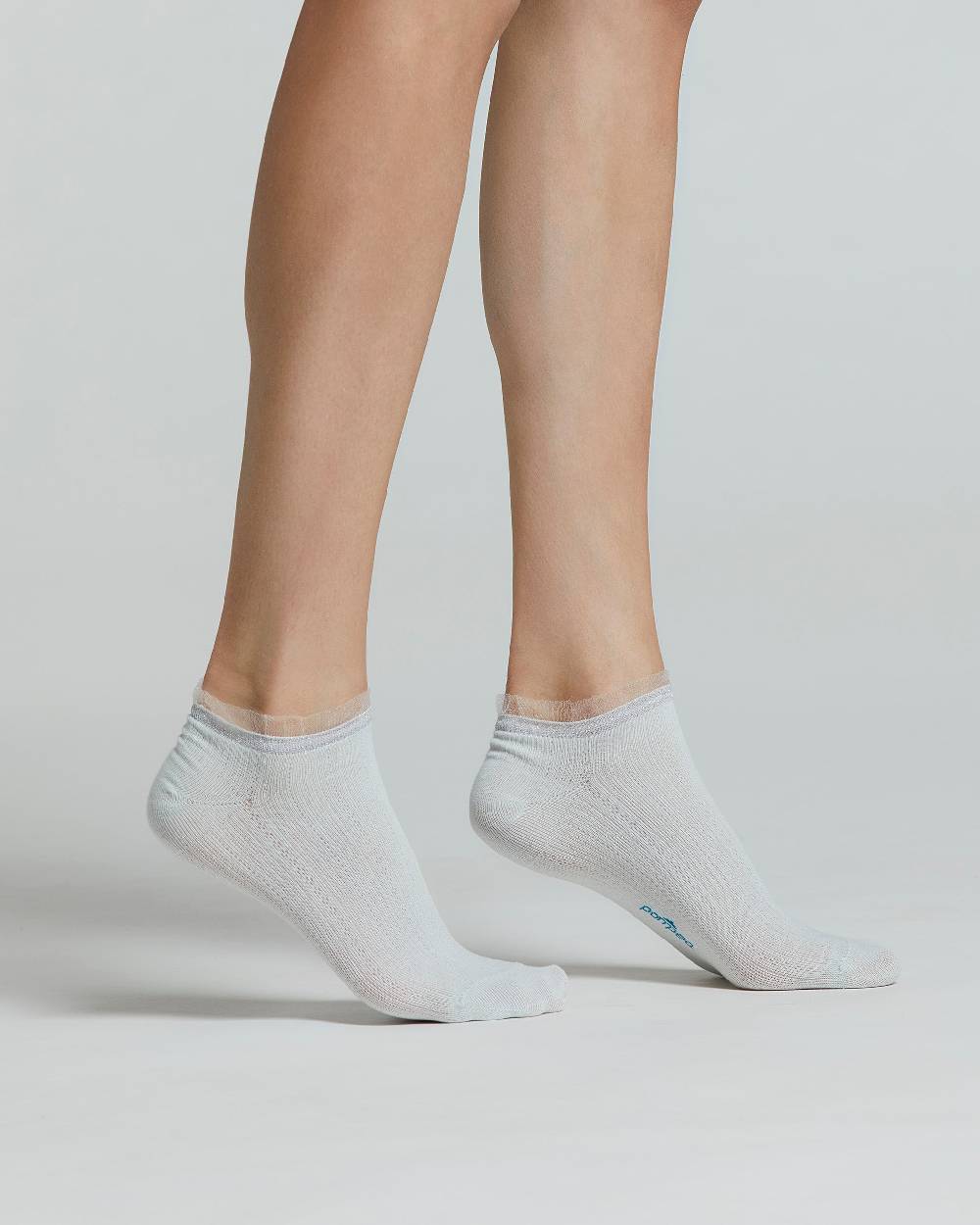 Pompea MINICALZA COTONE CALLA CON ROUCHE IN TULLE