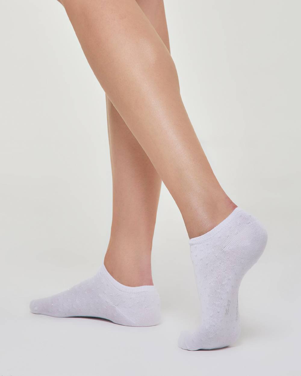 Pompea MINICALZA COTONE DORINA CON POIS IN LAMÉ