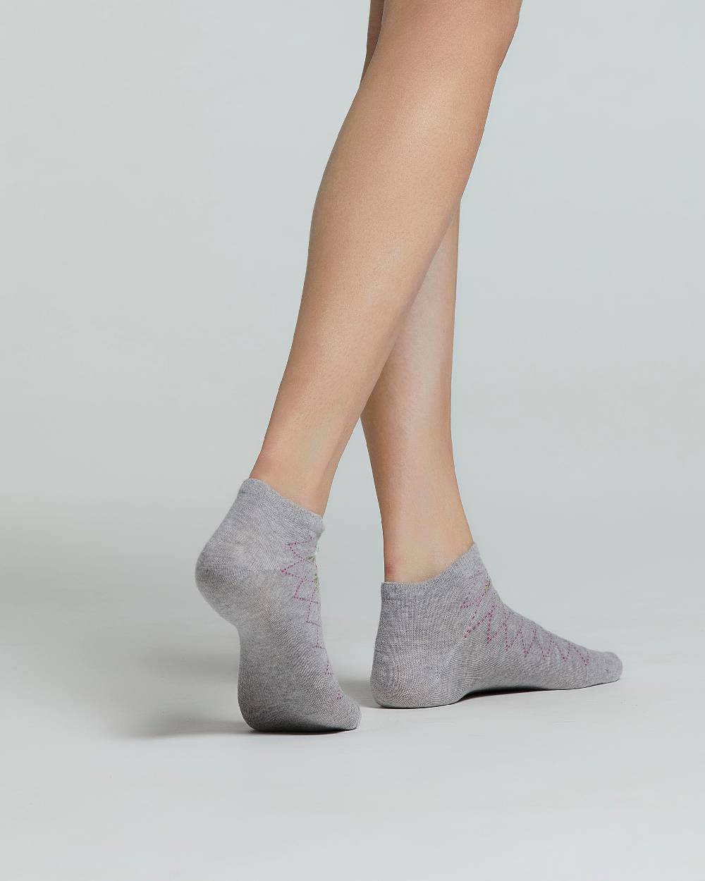 Pompea MINICALZA COTONE GENZIANA FANTASIA FLOREALE