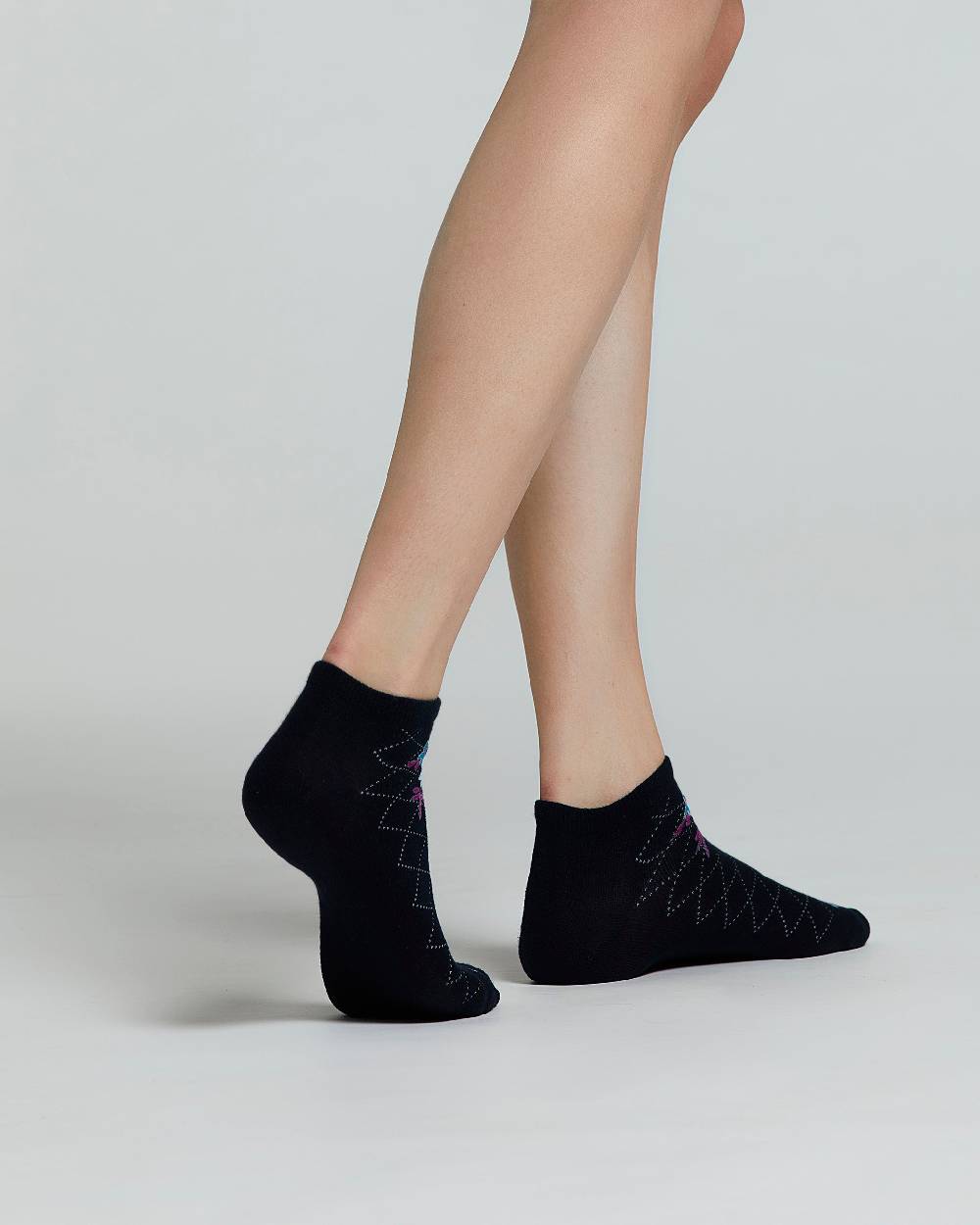 Pompea MINICALZA COTONE GENZIANA FANTASIA FLOREALE