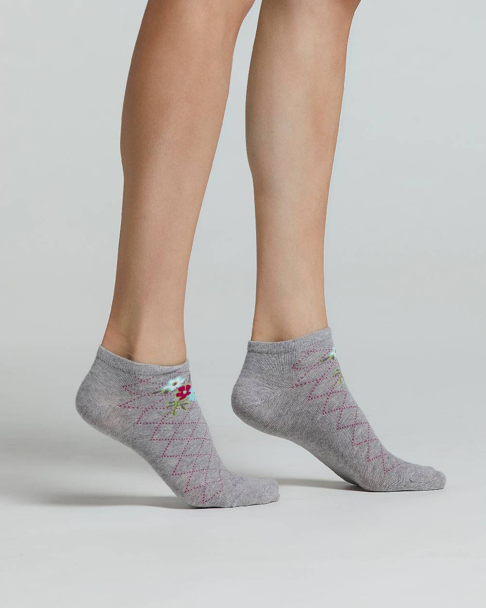 Pompea MINICALZA COTONE GENZIANA FANTASIA FLOREALE