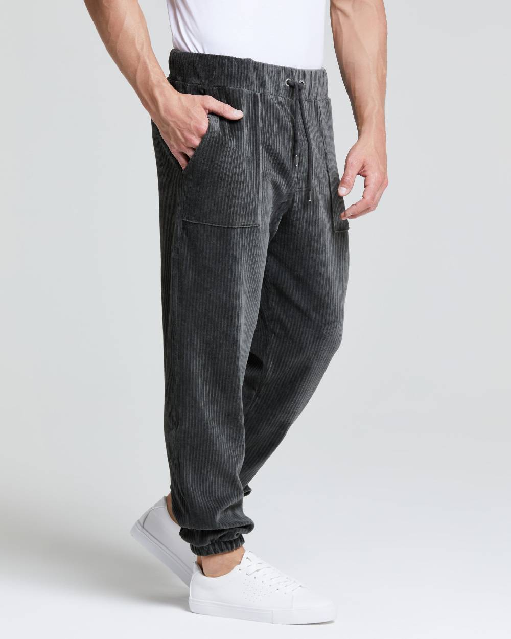 Pompea PANTALONE CARGO VELLUTO COSTE UOMO