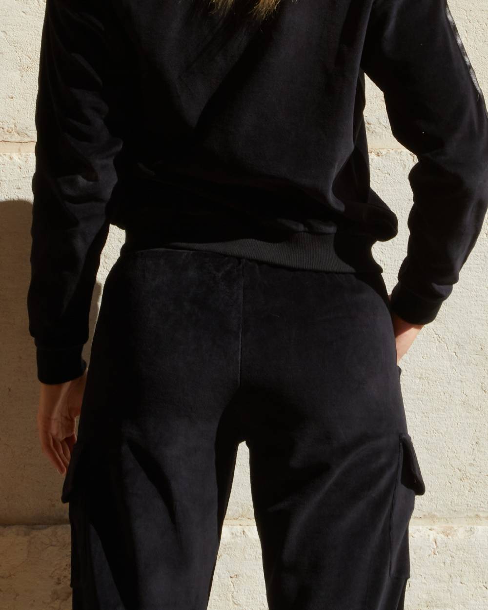 Pompea PANTALONE CARGO VELLUTO DONNA