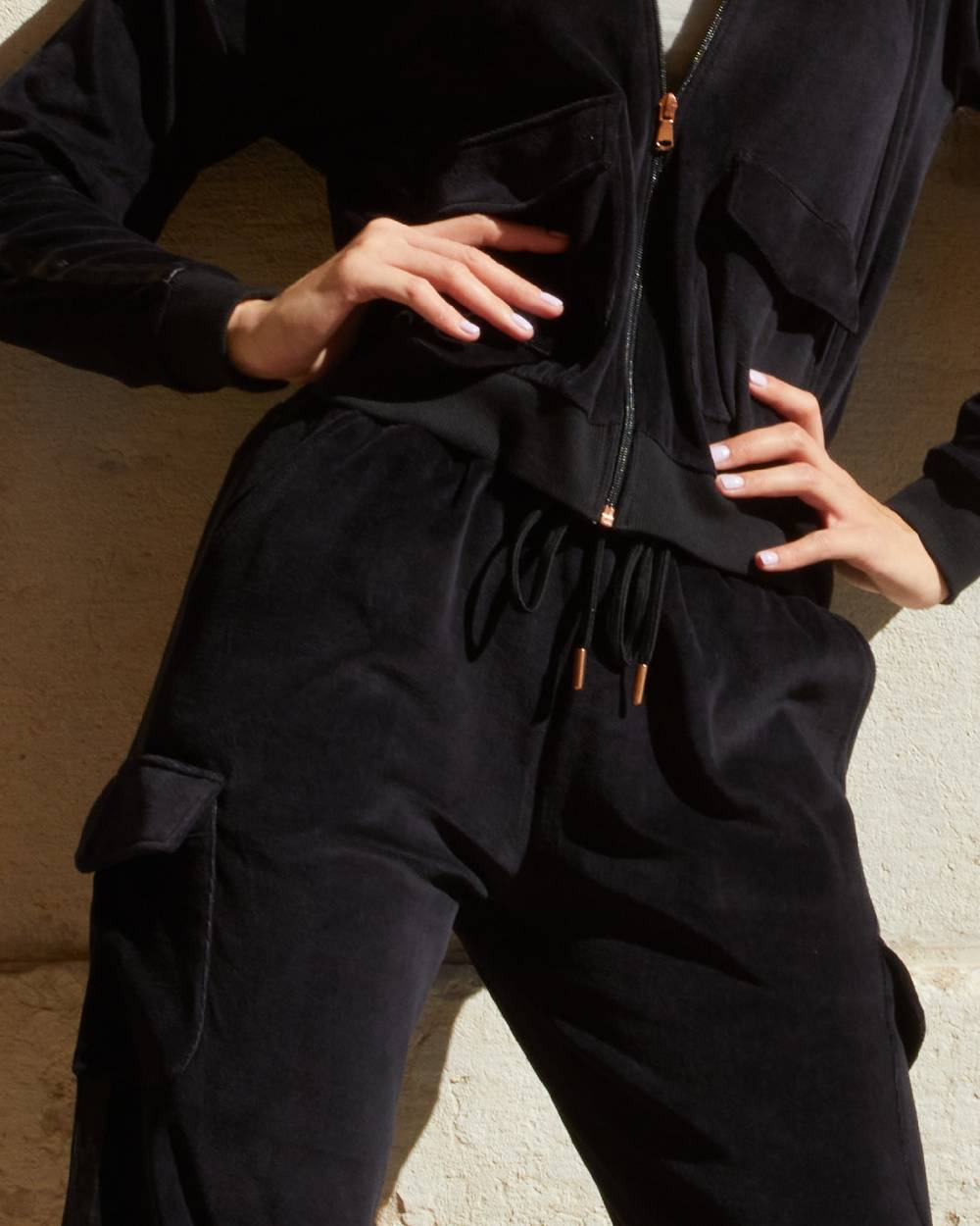 Pompea PANTALONE CARGO VELLUTO DONNA