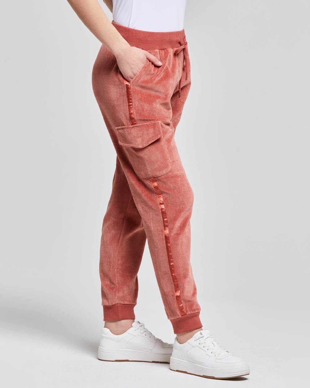 Pompea PANTALONE CARGO VELLUTO DONNA